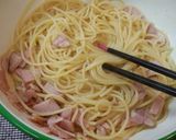牛乳とハムでも　カルボナーラ作り方6写真