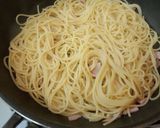 牛乳とハムでも　カルボナーラ作り方5写真