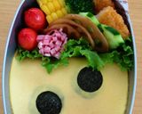 オムライスでまっくろくろすけ♪キャラ弁作り方5写真