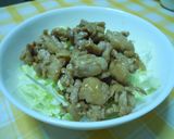 豚こま甘辛丼作り方4写真