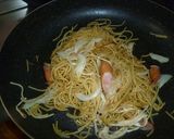 ☆我が家の玉ねぎとバジルのカレーパスタ☆作り方5写真