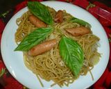 ☆我が家の玉ねぎとバジルのカレーパスタ☆作り方6写真