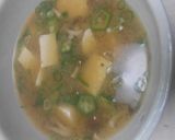 オクラと豆腐の味噌汁作り方9写真
