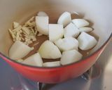 ルクルーゼで♫トマトと鶏肉のシチュー作り方1写真