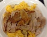 トマトソースがけパリパリチキン丼作り方4写真