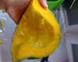 煮物の用のかぼちゃの切り方（＾−＾）☆作り方1写真