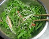水菜とかにかまのドレッシング和え作り方3写真