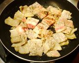 鉄板！豚ナスピーマンの辛味噌炒め丼作り方2写真