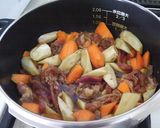 ゴボウと牛肉のほんのり味噌仕立ての旨煮♬作り方3写真