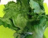 ☆簡単節約レタスの皮のお浸し☆作り方1写真