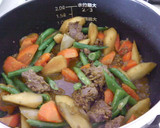 ゴボウと牛肉のほんのり味噌仕立ての旨煮♬作り方7写真