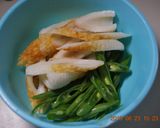 簡単♪　竹輪と隠元のマヨ醤油炒め作り方1写真