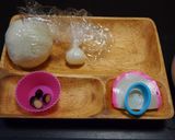削り蒲鉾でトイプードルおにぎり弁当作り方1写真