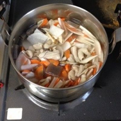 シャトルシェフでもつ煮。味噌味。 by イシガキ家