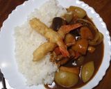 ご当地☆名古屋鳥×えび天みそ風味カレー作り方5写真