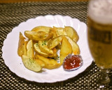 皮付きぶ厚切りフライドポテト♪作り方6写真