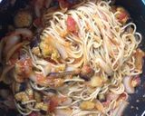 揚げ茄子のトマトパスタ作り方6写真