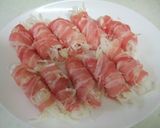 キャベツた～っぷり！カリカリ豚バラ巻き♫作り方3写真