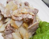 簡単☆豚肉と玉葱のにんにく塩炒め作り方5写真