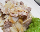 簡単☆豚肉と玉葱のにんにく塩炒め作り方5写真