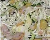塩こんぶとゴーヤの和風焼きそば作り方3写真