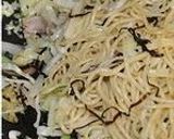 塩こんぶとゴーヤの和風焼きそば作り方4写真
