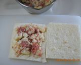簡単♪　コンビーフポテトのホットサンド作り方3写真