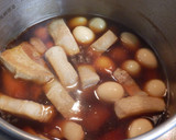 豚ばら肉とうずらの卵の甘辛煮作り方7写真