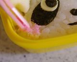 簡単パンダのキャラ弁当(ピンクのほっぺ)作り方4写真