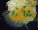 フライパンで枝豆入り卵焼き・トマト添え作り方6写真
