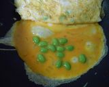 フライパンで枝豆入り卵焼き・トマト添え作り方7写真