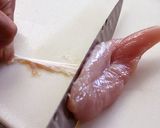 鶏ささみ　筋の取り方［筋抜き・筋取り］作り方4写真