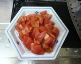 ラ王の袋麺（塩味）で冷やし塩トマト和え麺作り方2写真