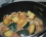 簡単♬カボチャと油揚げの10分煮！作り方5写真