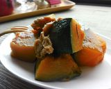簡単♬カボチャと油揚げの10分煮！作り方6写真