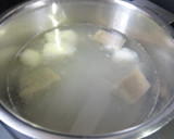 みょうがの卵とじみそ汁作り方1写真