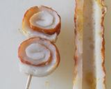 お弁当☆ちくわのくるくる☆マヨネーズ焼き作り方4写真