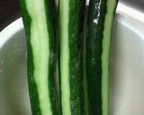 キュウリの辛子味噌漬け作り方1写真
