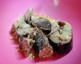 調理２分！さば水煮缶とみょうがのサラダ作り方2写真
