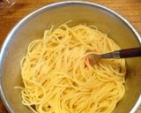 【簡単すぎる】野菜ベーコンの明太子パスタ作り方4写真