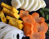 フライパンで*野菜たっぷりカレー作り方1写真