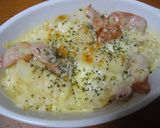 ポテトとソーセージでグラタン風♪作り方7写真