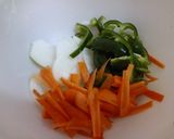 豚炒めの甘酢野菜あんかけ作り方1写真