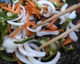 豚炒めの甘酢野菜あんかけ作り方3写真