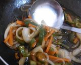 豚炒めの甘酢野菜あんかけ作り方5写真