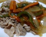 豚炒めの甘酢野菜あんかけ作り方6写真