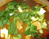 小松菜と厚揚げを+したカレー作り方2写真