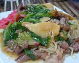 牛肉とほうれん草のあんかけ丼作り方5写真