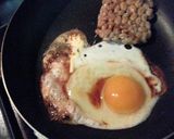 ずぼらな簡単納豆卵チーズトースト作り方2写真