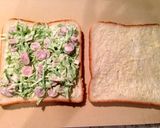 キャベツと魚肉ソーセージのサンドイッチ作り方4写真